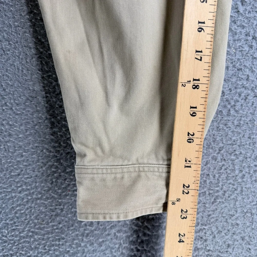 Vintage Polo Ralph Lauren Bi Swing Harrington Jacket Tan Beige Plaid Lined Men L